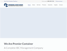 Tablet Screenshot of premier-container.com